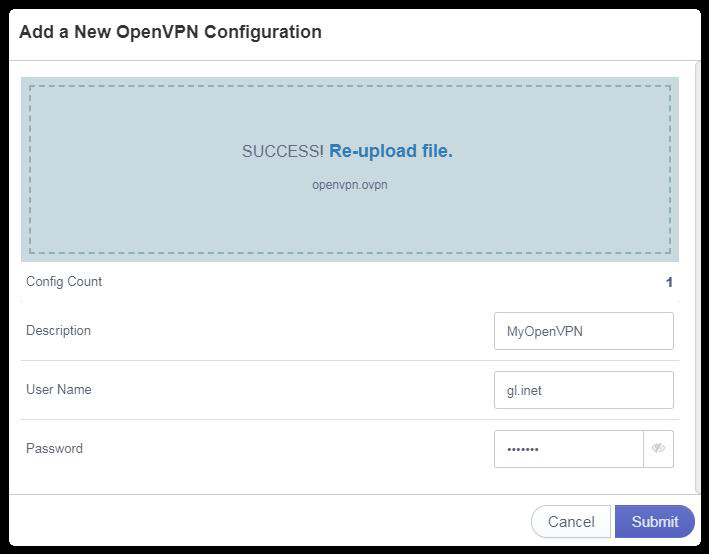 OpenVPN Setup on GL.iNet Router - StarVPN